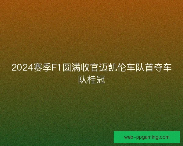 2024赛季F1圆满收官迈凯伦车队首夺车队桂冠 2024赛季F1圆满收官迈凯伦车队首夺车队桂冠